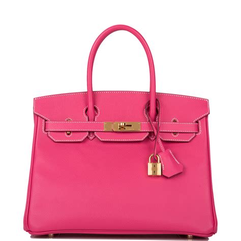 hermes rose epsom leather birkin 30cm handbag|birkin leather for sale.